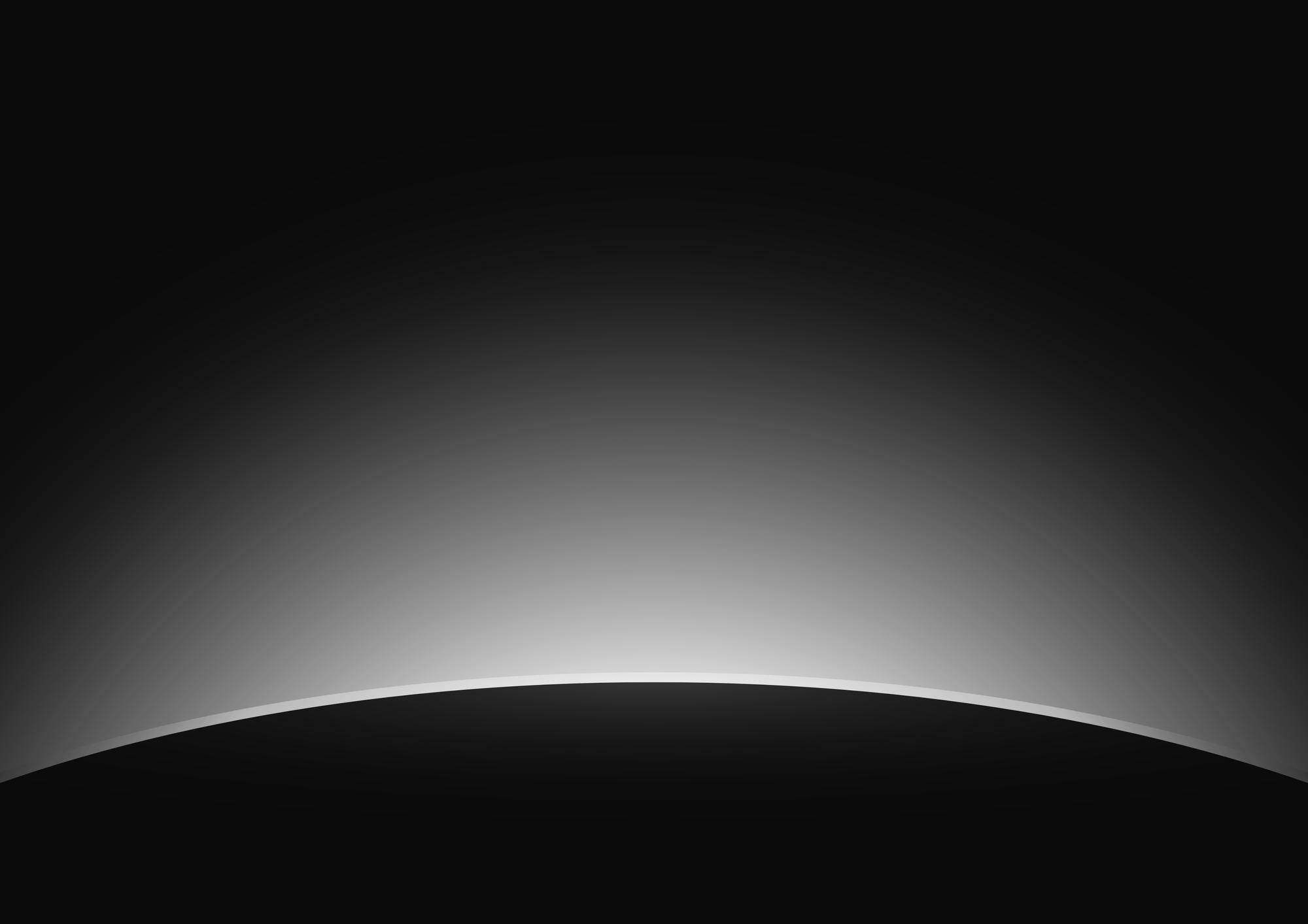 An interesting black and white gradient rising from behind a circle.